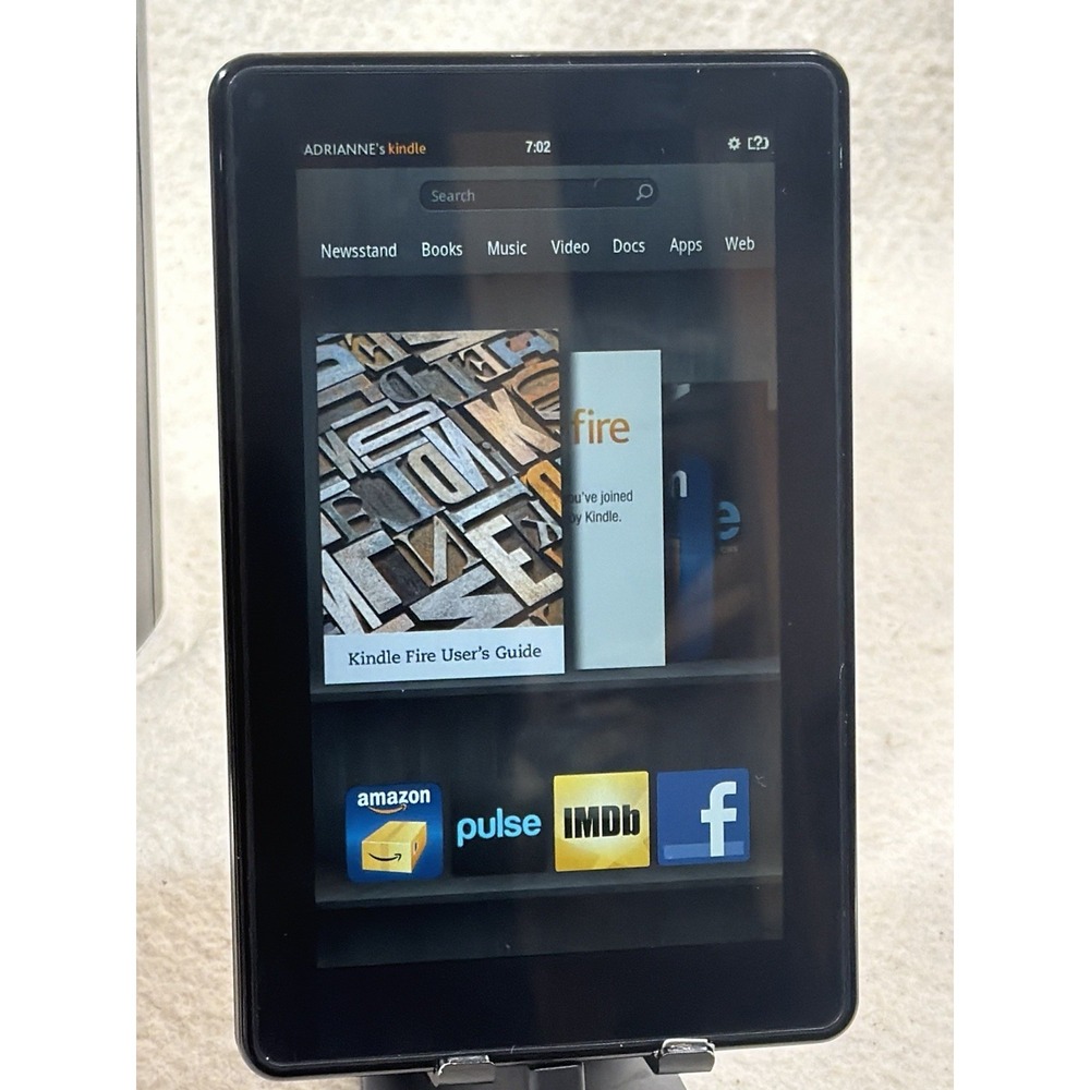 Amazon Kindle Fire HD 7 16GB WiFi Tablet Black eReader Touchscreen Tested